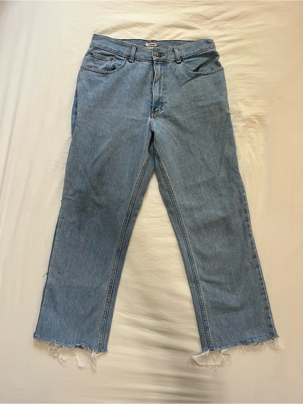 L.L. Bean Blue straight leg jeans